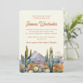 テラスモダンコッタデザートカボスブライダルシャワー 招待状 (スタンド正面)