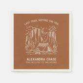 テラス素朴コッタキャンプバチェロレッテウィークエンド スタンダードカクテルナプキン (正面)