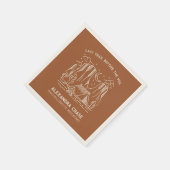 テラス素朴コッタキャンプバチェロレッテウィークエンド スタンダードカクテルナプキン (角)