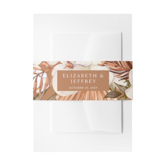 テラス素朴コッタボホパンパスラン結婚ズ 招待状ベリーバンド (正面例)