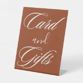 テラス結婚コッタはオレンジ色のカードとギフトを燃やした 台座サイン (正面)