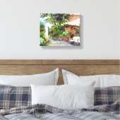 テラス・オブ・ザ・マナーハウス,ヨーク キャンバスプリント (インサイチュ (寝室))