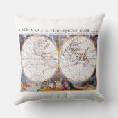 テラス・グローブ装飾用クッションの新しい地図 クッション (裏面)