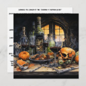 👻🍷 「テラス&テースティングスイベント」🍷👻ハロウィーン 招待状 (正面/裏面)