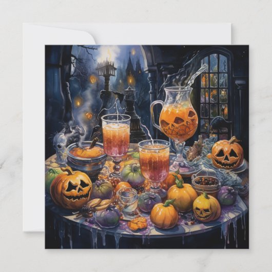 👻🍷 「テラス&テースティングスイベント」🍷👻ハロウィーン 招待状 (正面)