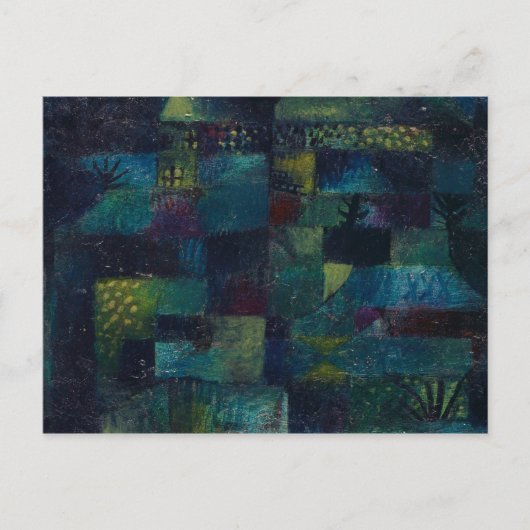 テラセドガーデン, 1920年by Paul Klee ポストカード (正面)