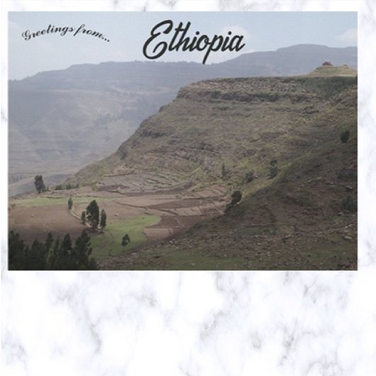 テラセドリッジニアラリベラエチオピア葉書 ポストカード