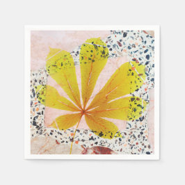 テラゾと植物学 スタンダードカクテルナプキン