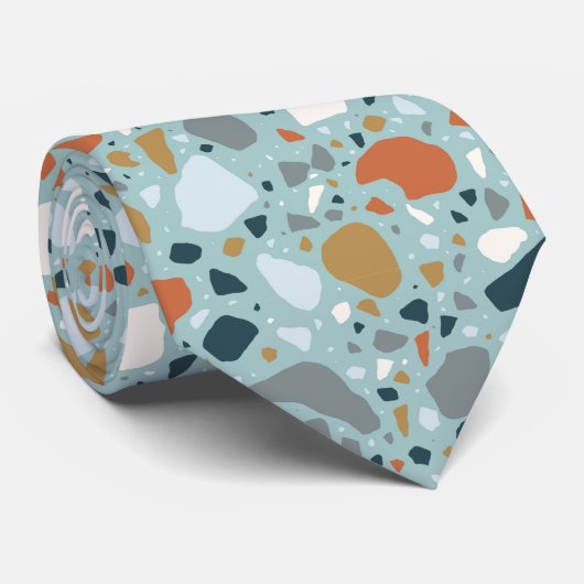 テラゾインブルー ネクタイ (ロール)