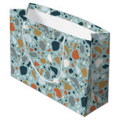テラゾインブルー ラージペーパーバッグ (裏面アングル)
