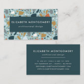 テラゾインブルー 名刺 (正面/裏面)