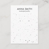 テラゾストーンクラフトマーブルイヤリングディスプレイ 名刺 (正面)