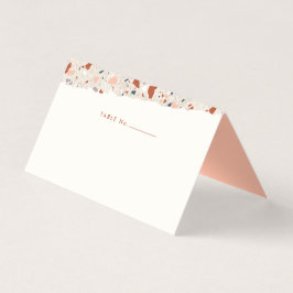 テラゾスラブ空白の座席表 名刺