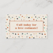 テラゾタイルメイソン、タイル層 名刺 (裏面)