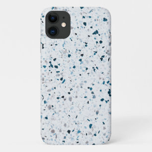 テラゾティール（緑がかった色）エレガントブルーグリーンホワイトグレ iPhone 11 ケース