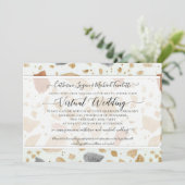 テラゾテラコッタモダンバ自然リ結婚アの 招待状 (スタンド正面)