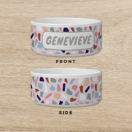 テラゾドッグキャットペット ボウル