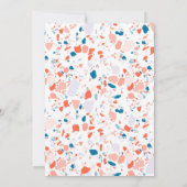 テラゾハンドドローカスタムドバーバルミツワー 招待状 (裏面)