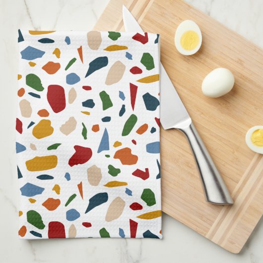 テラゾパタカラフルン キッチンタオル (四つ折り)