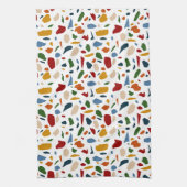 テラゾパタカラフルン キッチンタオル (縦)