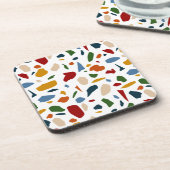 テラゾパタカラフルン コースター (左側)