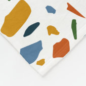 テラゾパタカラフルン フリースブランケット (角)