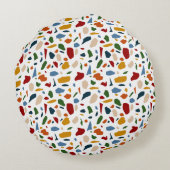 テラゾパタカラフルン ラウンドクッション (裏面)