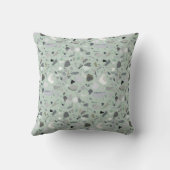 テラゾパターンアールデコミッドセンチュリー クッション (裏面)