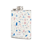 テラゾパターンニュートラルエレガントナチュラル フラスク (左)