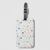 テラゾパターンニュートラルエレガントナチュラル ラゲッジタグ (正面縦)