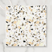 テラゾパターンハンド描画セピミニマルア フェイバータグ (正面)