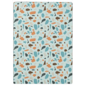 テラゾパターンブルー クリップボード (裏面)