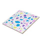 テラゾパターンホメデコ裏当てセラミックタイル タイル (側面)