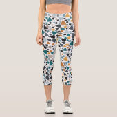 テラゾパターン カプリレギンス (正面)