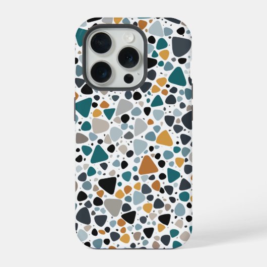 テラゾパターン iPhoneケース (裏面)