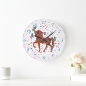 テラゾピースユニコーン ラージ壁時計 (ホーム)