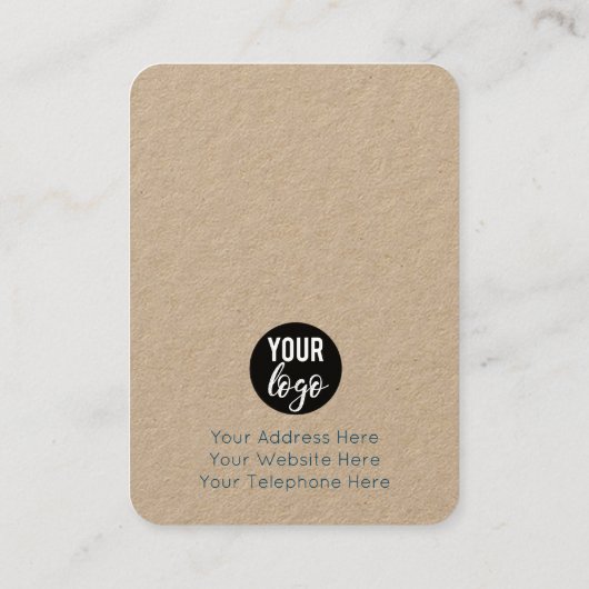 テラゾモザイクカラフルスタッドイヤリングディスプレイカード 名刺 (裏面)