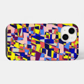 テラゾモダンスタイルパターン iPhoneケース (裏面横)
