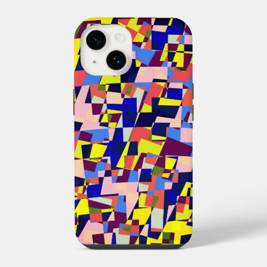 テラゾモダンスタイルパターン iPhoneケース (裏面)