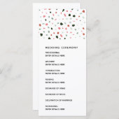 テラゾモダンパタ結婚ン式プログラム プログラム (正面/裏面)