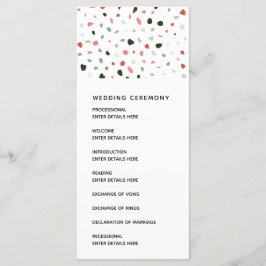 テラゾモダンパタ結婚ン式プログラム プログラム