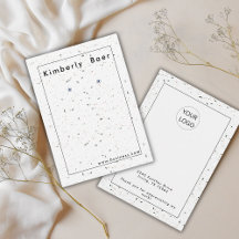 テラゾモダンロゴイヤリングディスプレイ名刺