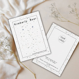 テラゾモダンロゴイヤリングディスプレイ名刺 名刺