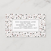 テラゾモダンータイルパターンプロフェッショナル 名刺 (裏面)