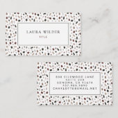 テラゾモダンータイルパターンプロフェッショナル 名刺 (正面/裏面)