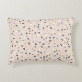 テラゾモダンーパターンソフトニュートラル アクセントクッション