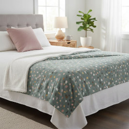 テラゾモダンーパターンソフトニュートラル シェルパブランケット