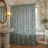 テラゾモダンーパターンソフトニュートラル シャワーカーテン