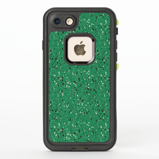 テラゾー抽象柄デザイン LifeProof iPhoneケース (裏面)
