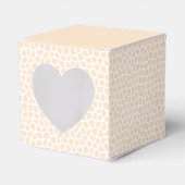 テラゾー - オレンジ ピーチ ハート フェイバーボックス (正面サイド)